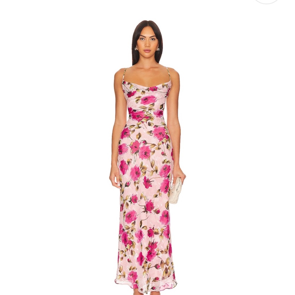 REVOLVE HAYLO MAXI DRESS IN PINK MULTI